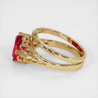 3.00 Ct. Ruby Ring, 14K Yellow Gold 4