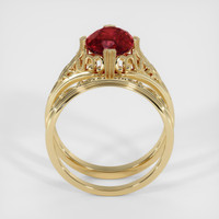 3.04 Ct. Ruby Ring, 14K Yellow Gold 3