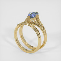 1.91 Ct. Bi Color Sapphire Ring, 14K Yellow Gold 2