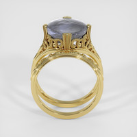 5.20 Ct. Grey Sapphire Ring, 14K Yellow Gold 3