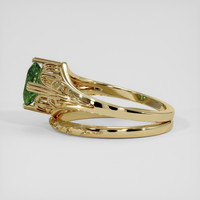 1.18 Ct. Green Sapphire Ring, 14K Yellow Gold 4
