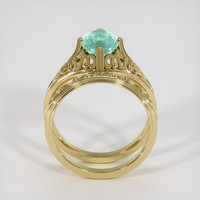 1.36 Ct. Emerald Ring, 18K Yellow Gold 3