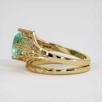 1.36 Ct. Emerald Ring, 18K Yellow Gold 4
