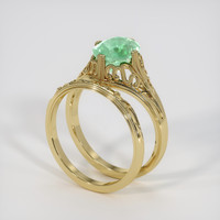 1.74 Ct. Emerald Ring, 18K Yellow Gold 2