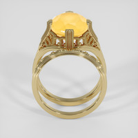 4.72 Ct. Yellow Rutilated Quartz Ring, 18K Yellow Gold 3