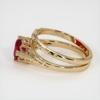 1.21 Ct. Ruby Ring, 18K Yellow Gold 4