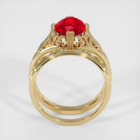 2.21 Ct. Ruby Ring, 18K Yellow Gold 3
