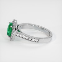 1.09 Ct. Emerald Ring, Platinum 950 4