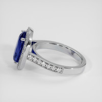 4.56 Ct. Blue Sapphire Ring, 14K White Gold 4