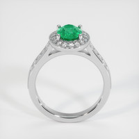 1.09 Ct. Emerald Ring, 18K White Gold 3