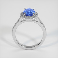 1.97 Ct. Blue Sapphire Ring, 18K White Gold 3