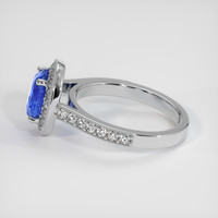 1.97 Ct. Blue Sapphire Ring, 18K White Gold 4