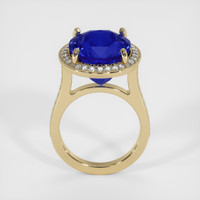 15.11 Ct. Blue Sapphire Ring, 14K Yellow Gold 3
