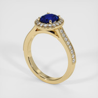 1.36 Ct. Sapphire Ring, 14K Yellow Gold 2