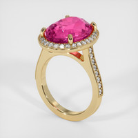 11.80 Ct. Sapphire Ring, 18K Yellow Gold 2