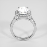 6.55 Ct. White Sapphire Ring, 14K White Gold 3