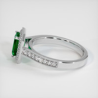 1.33 Ct. Emerald Ring, 18K White Gold 4