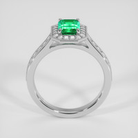 0.82 Ct. Emerald Ring, 18K White Gold 3