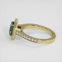 1.60 Ct. Greenish Blue Sapphire Ring, 14K Yellow Gold 4