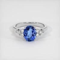 1.97 Ct. Blue Sapphire Ring, Platinum 950 1