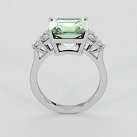 4.76 Ct. Green Prasiolite Ring, Platinum 950 3