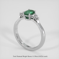0.60 Ct. Alexandrite Ring, Platinum 950 2