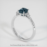 1.13 Ct. Gemstone Ring, Platinum 950 2