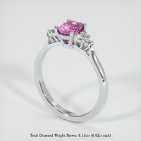 0.99 Ct. Sapphire Ring, Platinum 950 2