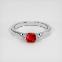 1.07 Ct. Ruby Ring, Platinum 950 1