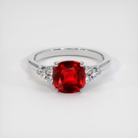 1.50 Ct. Ruby Ring, Platinum 950 1