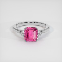 2.03 Ct. Pink Sapphire Ring, Platinum 950 1