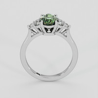 2.13 Ct. Green Sapphire Ring, Platinum 950 3