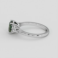 2.13 Ct. Green Sapphire Ring, Platinum 950 4
