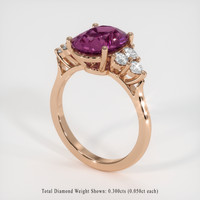 2.31 Ct. Gemstone Ring, 14K Rose Gold 2