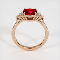 1.50 Ct. Ruby Ring, 14K Rose Gold 3