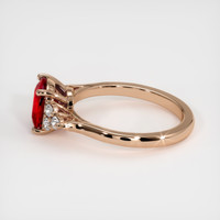 1.50 Ct. Ruby Ring, 14K Rose Gold 4