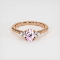 0.83 Ct. Sapphire Ring, 14K Rose Gold 1