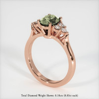 1.70 Ct. Sapphire Ring, 14K Rose Gold 2