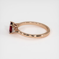 1.03 Ct. Ruby Ring, 14K Rose Gold 4