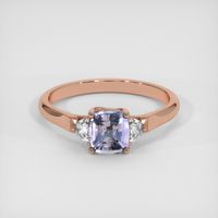 1.34 Ct. Sapphire Ring, 14K Rose Gold 1