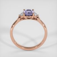1.34 Ct. Purple Sapphire Ring, 14K Rose Gold 3