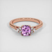 1.03 Ct. Sapphire Ring, 14K Rose Gold 1