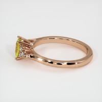 0.65 Ct. Yellow Sapphire Ring, 14K Rose Gold 4