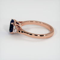 0.98 Ct. Sapphire Ring, 18K Rose Gold 4