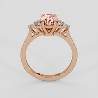 1.80 Ct. Padparadscha Sapphire Ring, 18K Rose Gold 3