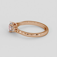 1.23 Ct. Pink Sapphire Ring, 18K Rose Gold 4