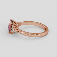 1.67 Ct. Padparadscha Sapphire Ring, 18K Rose Gold 4