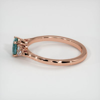 0.68 Ct. Sapphire Ring, 18K Rose Gold 4