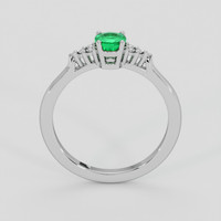 0.44 Ct. Emerald Ring, Silver 3