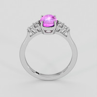 3.04 Ct. Pink Sapphire Ring, Silver 3